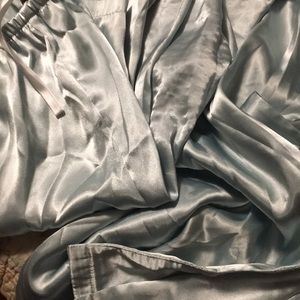 Light blue silky pajama set NWOT